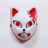 Party Maskers Demon Slayer Tanjirou Masker Sabito Mascarilla Anime Makomo Cosplay Masques Halloween Kostuum Mascara LED