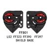 Motorcycle Helmets 1 Pair Motorcycles Helmet Visors Base Plate Lens Holder For FF801 FF323 FF390 FF397 Fixing Drop