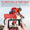 Sports Action Video Cameras Original AX9 5K Camera 4K 60fps EIS 24MP with Wireless Microphone Touch Screen Remote Control 230731