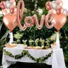 Party Decoration Amawill Premium Latex Champagne Rose Gold Confetti Ball Foil Love Balloon Set For Wedding Anniversary Engagement