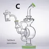Glass Bongs Water Pipes Quartz Banger Carb Cap Nail Thermal Heady Recycler Oil Rig