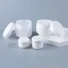 20g 30g 50g 100g 150g 200g 200g Beyaz Plastik Kavanoz Boş Boş Doldurulabilir Kozmetik Şişeler Yüz Kremi Losyon Depolama Konteyneri