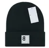 Unisex czapka zimowa czapka elastyczność mężczyzn b Letter Casual Stripe Hip Hop Hat