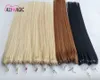 100G REMY Human Micro Bead Hair Extensions Pętla Micro Ring Hair Emerme Brazilian Virgin Hair Black Brown Blond Piano 18 613 27 613 Kolor 14 16 18 20 22 24 28 cali