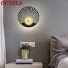 Candeeiro de parede OUTELA Moderno LED Nórdico Criativo Simples Interior Luzes de Arandela para Decoração Casa Sala de Estar Quarto de Cabeceira