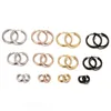 Hoop Earrings OOCYSPOO Basic Rvs Oorringen Voor Vrouwen Man Ronde Cirkel Oorbel Aretes 25Mm/20Mm/11Mm Unisex Oor Sieraden