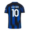 Barella Soccer Jerseys 23 24 Lautaro Inters Correa Thuram Acerbi Home Away Third Milans uniformer Fotbollsskjorta 2023 2024 Men Kids Kit