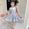 Fille Robes Enfants Robe D'été Mode Fruits Princesse Imprimer Petit Sans Manches 4 5 6 7 8 9 10 11 12 13Y Party Boutique