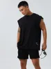 Herren Tanktops Weste Trend Fashion Loch reine Baumwolle Lose große Version von Fitness -Kleidung Männer Sport Basketball Sporthemd trainieren