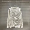 セーターブランドウール3Dジャキュードニットセーターfデザイナー長袖Tシャツ冬の温かいプルオーバーコート男性女性ゆるいスウェットシャツ983 s