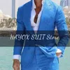 Mens Suits Blazers Suit Linen Pointed Lapel Slim Fit One Button Formal Groom and Man Dress Set Casual Commuting TwoPiece 230731
