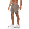 Men's Shorts Extra Plus 5XL Running 2 In 1 Summer Bodybuilding Sweatpants Fitness Short Pants Jogger Khaki Male Gym Training