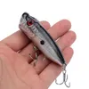 Baits Lures 1pcs Fishing Topwater Popper Bait 65cm 12g Hard Artificial Wobblers Plastic Tackle with 6 Hooks 230801