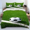 Bedding sets 3D Soccer Football Comforter Bedding Set Duvet Cover Bed Set Quilt Cover Pillowcase King Queen Size Bedding Set for Adult Child 230731