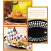 Conjuntos de louça Cesta de plástico Ktv Prato de servir pão oval Frango frito Cestas de armazenamento de mesa