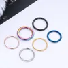 Navel Bell Button Rings 10/50Pcs Wholesale Hoop Earring G23 Nose Ring For Women Piercing Jewelry Lip Ear Ring Hoop Mixed Color Body Clips Hinge 230731