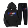 Hommes T-shirts Survêtement Trapstar Marque Imprimé Sportswear Hommes 16 Couleurs Chaud Deux Pièces Ensemble Lâche À Capuche Sweat Pantalon Jogging 2206 Dhral