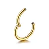 Navel Bell Button Rings 10Pcs/lot G23 Nose Septum Rings Open Small Septum Piercing Nose Earrings Women Men Ear Nose Piercing Jewelry 230731