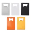 Wallet Size Stainless Steel Openers 4 Colors Credit Card Beer Bottle Opener Business Cards Bottle Openers SN4189