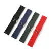 Siliconen Rubber Horlogeband 20mm 22mm 24mm 26mm Zwart Blauw Rood Oranje Wit Horloge Band Strap waterdichte Gesp Tool