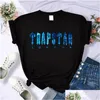 Men'S T-Shirts Trapstar Undersea Blue Printed T Shirts Women Summer Breathable Casual Short Sleeve Street Hip Hop Tee Clothing Soft To Dh9Fo