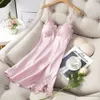 Lisacmvpnel Summer Summer New Lace Sexy Women Nightdress مع صدر V-Neck Nightwear L230626