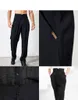 Vêtements de scène pantalons de danse latine Costume de danse masculine taille haute élastique pantalon de compétition de salle de bal pratique