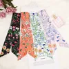 Scarves Factory ON SALE 2019 Colorful New Fashion Brand Silk Scarf Life Tree Print Head Handle Bag Ribbons Small Long Skinny Scarves Y23