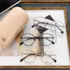 2024 Nuovi occhiali da sole Designer Luxury La cornice degli occhiali è una celebrità di Internet femminile e la stessa cornice di miopia rotonda nera CH091 può abbinare in diversi gradi