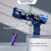 Gun Toys Fullautomatic Continuous Firing Electric Water Gunsummer Children's Large CapacityPool Summeroy TorgiftsToys 230731