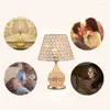 Lampy stołowe krystalicznie lampa led sypialnia ins ciepło i romantyczne nordyckie kreatywne pokój małżeństwa siatka czerwony światło luksusowy noc