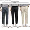 Calça Masculina TFETTERS Primavera/Verão Calça Masculina Formal Marca Média Reta Tornozelo Longa Reta Inteligente Casual Conjunto Social Masculino Z230801