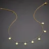Colliers pendants Collier de chaîne courte de mode simple pour femmes Collier Chureur Femelle en acier inoxydable Charmes Accessoires de bijoux