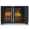 Electric Ovens Digital French Door Air Fryer Toaster Oven Black