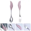 Spoons Mini Teaspoons Toddler Spoon Stirring Stainless Steel Silverware Set Dessert Forks Coffee Cake Decorating