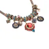 Pendant Necklaces Women Vintage Colorful Boho Crystal Necklace Bohemian Choker Collar Turkey Jewelry