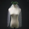 Brudslöjor Fashion Veil Wedding Accessories Gaze Pearl Combs Party for Girl Dress Up