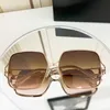 2023 luxe designer zonnebrillen 23 lente/zomer nieuwe dubbele B metalen doos voor dames A0129 populair op het net lichtgewicht gezicht show kleine zonnebril