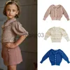 Cardigan Soor Ploom Brand Kids Sweaters New Autumn Girls Cute Knitting Cardigan Infant Baby Toddler Fashion Cotton Outwear Tops Clothes J230801