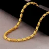 Strands Strings 24K Gold Filled Bijoux Collier pour Hommes Fine Bijoux Femme Collares Mujer Naszyjnik Bizuteria Gemstone Males 230801