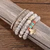 Strand 5pcs/set Bohemian Multilayer Elastic Bracelets For Women Men Butterfly Beads Charms Bracelet Set Beach Party Jewelry Accessories