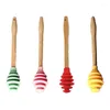 Spoons 1pcs High Quality Honey Stir Grade Silicone Mixing Stick And Beverage