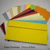 Cartes de voeux Cartes postales 100pcs In / 17x8.5cm Petite enveloppe kraft colorée Universelle Classique Western Money / Cash / Lettre Invitation 230731