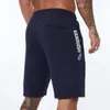 Herren-Shorts, dünn, Baumwolle, Sport, Laufen, Marineblau, Streetwear, Bodybuilding, Jogginghose, Fitness, kurze Hosen, Jogger, Fitnessstudios, Sport