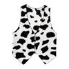 Men's Vests Men's Cow Print Open Front Coat Jacket Vest Halloween Festival Hippie Costume Cowboy Cardigan Cosplay Party Fancy Dress Up 230731