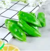 Decorative Flowers Simulation Of PVC Green Peppers Sweet Artificial Vegetable Models Creative Fake Food Toys