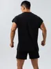 Herren Tanktops Weste Trend Fashion Loch reine Baumwolle Lose große Version von Fitness -Kleidung Männer Sport Basketball Sporthemd trainieren