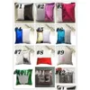 Christmas Decorations 12 Colors Sequins Mermaid Pillow Case Cushion Sublimation Magic Blank Cases Transfer Printing Diy Personalized Dh1Xd