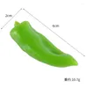 Decorative Flowers Simulation Of PVC Green Peppers Sweet Artificial Vegetable Models Creative Fake Food Toys