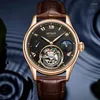 Armbandsur Aesop 42mm high-end herrar Tourbillon Mechanical Watch Multi-Function Luminous Hands Sapphire Moon Phase Men Men